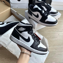 258 -  Giày Nike Air Jordan 1 Mid Panda DV0991 101  [HÀNG CHÍNH HÃNG]