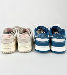 457 -  Giày Nike Dunk Low Sashiko Industrial Blue - Code DV0834 - 101 [HÀNG CHÍNH HÃNG]
