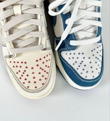457 -  Giày Nike Dunk Low Sashiko Industrial Blue - Code DV0834 - 101 [HÀNG CHÍNH HÃNG]