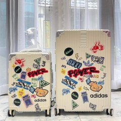 647 -  Vali Adidas Sticker Power - Size Ký Gửi 28 - Trắng Kem [HÀNG CHÍNH HÃNG]