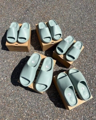 700 -  Dép Adidas Yeezy Slide Salt - Xanh Mint - Code ID5480 [HÀNG CHÍNH HÃNG]