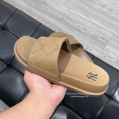 669 -  Dép MLB NY Mound Dia Monogram - Nâu - Code 3ALPAC123 50BRW [HÀNG CHÍNH HÃNG]