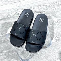 666 -  Dép MLB NY Mound Dia Monogram - Đen - Code 3ALPAC123 50BKS [HÀNG CHÍNH HÃNG]