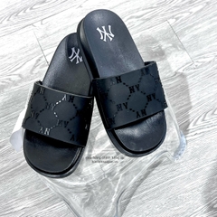666 -  Dép MLB NY Mound Dia Monogram - Đen - Code 3ALPAC123 50BKS [HÀNG CHÍNH HÃNG]