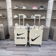 745 -  Vali Nike Just Do It - Size Cabin 22 Xách Tay - Trắng Kem [HÀNG CHÍNH HÃNG]