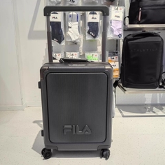 734 -  Vali Fila Embossed Logo - Size Cabin 22 Xách Tay - Đen Chì [HÀNG CHÍNH HÃNG]