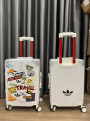 648 - Vali Adidas Travel Xách Tay Size Cabin 22 Xách Tay Trắng Sữa [HÀNG CHÍNH HÃNG]