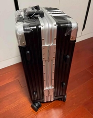 724 -  Vali Adidas Đen Sọc Trắng - Size Cabin 22 Xách Tay - Đen [HÀNG CHÍNH HÃNG]
