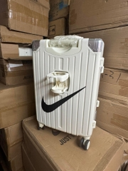 745 -  Vali Nike Just Do It - Size Cabin 22 Xách Tay - Trắng Kem [HÀNG CHÍNH HÃNG]