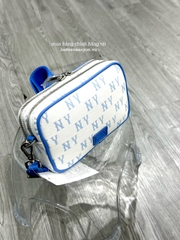 616 -  Túi MLB Korea Monogram Jacquard Mini Cross Bag New York Yankees Sky Blue 3ACRS014N-50SBD [HÀNG CHÍNH HÃNG]