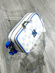 616 -  Túi MLB Korea Monogram Jacquard Mini Cross Bag New York Yankees Sky Blue 3ACRS014N-50SBD [HÀNG CHÍNH HÃNG]