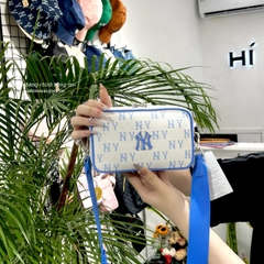 616 -  Túi MLB Korea Monogram Jacquard Mini Cross Bag New York Yankees Sky Blue 3ACRS014N-50SBD [HÀNG CHÍNH HÃNG]