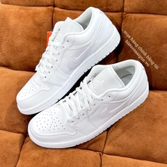 072 -  Giày Nike Air Jordan 1 Low Triple White 553558 136 | 553560 136 [HÀNG CHÍNH HÃNG]