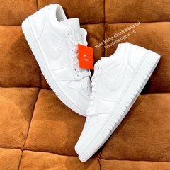 072 -  Giày Nike Air Jordan 1 Low Triple White 553558 136 | 553560 136 [HÀNG CHÍNH HÃNG]