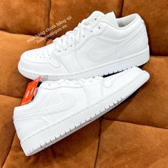 072 -  Giày Nike Air Jordan 1 Low Triple White 553558 136 | 553560 136 [HÀNG CHÍNH HÃNG]