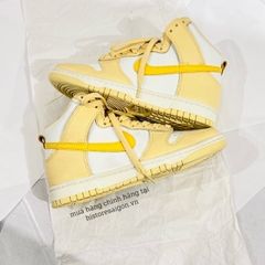 255 -  Giày Nike Dunk High 'Pale Vanilla Topaz Gold' - Trắng Vàng - DD1869-201 [HÀNG CHÍNH HÃNG]