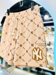 560 -  Quần New Era NY Xù Lettering NY Flaux Logo - Nâu Trà Sữa - Code 19500181 [HÀNG CHÍNH HÃNG]