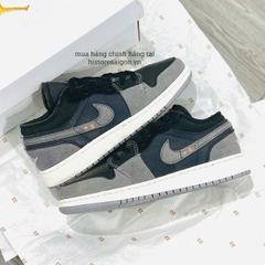 108 -  Giày Air Jordan 1 Low SE Craft Inside Out Black - DN1635 001 DV0478 00 [HÀNG CHÍNH HÃNG]