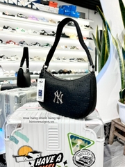 889 -  Túi MLB Monogram Embossed Hobo Bag New York Yankees - Black - Kẹp nách - Code 3ABQS022N 50BKS [HÀNG CHÍNH HÃNG]
