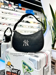 889 -  Túi MLB Monogram Embossed Hobo Bag New York Yankees - Black - Kẹp nách - Code 3ABQS022N 50BKS [HÀNG CHÍNH HÃNG]
