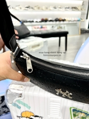 889 -  Túi MLB Monogram Embossed Hobo Bag New York Yankees - Black - Kẹp nách - Code 3ABQS022N 50BKS [HÀNG CHÍNH HÃNG]
