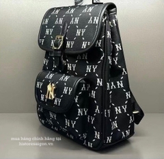 934 -  Balo MLB Jacquard Diamond Monogram NY SS24 - Đen - Code 7ABKMD74N 50BKS [HÀNG CHÍNH HÃNG]
