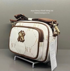 940 -  Túi MLB Monogram Jacquard New York Yankees - White - Code 7ACRMDA4 50BGM [HÀNG CHÍNH HÃNG]