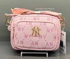 941 -  Túi MLB Monogram Jacquard New York Yankees - Hồng Pink - Code 7ACRMDA4 50PKL [HÀNG CHÍNH HÃNG]