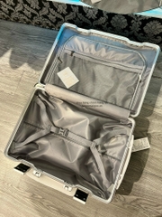 646 -  Vali Adidas Sticker Power - Size Cabin 22 Xách Tay - Trắng Kem [HÀNG CHÍNH HÃNG]