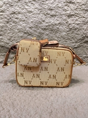 942 -  Túi MLB Monogram Jacquard New York Yankees - Beige - Code 7ACRMDA4 50BGS [HÀNG CHÍNH HÃNG]