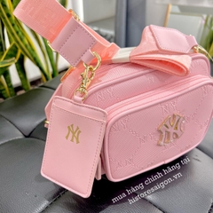 499 -  Túi MLB NY Monogram - Hồng - Code 7ACRMD04N-50PKM [HÀNG CHÍNH HÃNG]