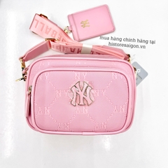 499 -  Túi MLB NY Monogram - Hồng - Code 7ACRMD04N-50PKM [HÀNG CHÍNH HÃNG]