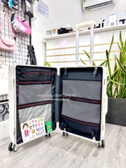 745 -  Vali Nike Just Do It - Size Cabin 22 Xách Tay - Trắng Kem [HÀNG CHÍNH HÃNG]