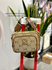 942 -  Túi MLB Monogram Jacquard New York Yankees - Beige - Code 7ACRMDA4 50BGS [HÀNG CHÍNH HÃNG]
