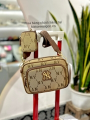 942 -  Túi MLB Monogram Jacquard New York Yankees - Beige - Code 7ACRMDA4 50BGS [HÀNG CHÍNH HÃNG]