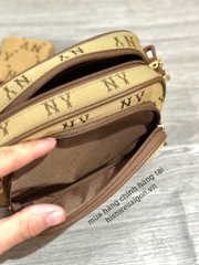 942 -  Túi MLB Monogram Jacquard New York Yankees - Beige - Code 7ACRMDA4 50BGS [HÀNG CHÍNH HÃNG]