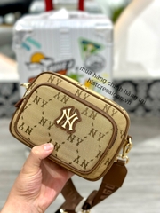 942 -  Túi MLB Monogram Jacquard New York Yankees - Beige - Code 7ACRMDA4 50BGS [HÀNG CHÍNH HÃNG]