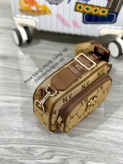 942 -  Túi MLB Monogram Jacquard New York Yankees - Beige - Code 7ACRMDA4 50BGS [HÀNG CHÍNH HÃNG]