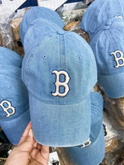 264 -  Nón Mũ MLB Denim Big B - Xanh Dương Nhạt [HÀNG CHÍNH HÃNG]