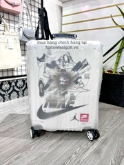748 -  Vali Nike Sneakers Silhouette - Size Cabin 22 Xách Tay - Trắng Kem [HÀNG CHÍNH HÃNG]