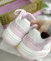 972  -  Giày MLB NY Chunky Liner Mid Classic Monogram - Hồng Pink - Code 3ASXCMM4N 50PKS [HÀNG CHÍNH HÃNG]