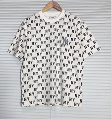 644 -  Áo MLB NY Classic Monogram 2024 - Trắng Kem - Code 3ATSM0843 50CRS [HÀNG CHÍNH HÃNG]