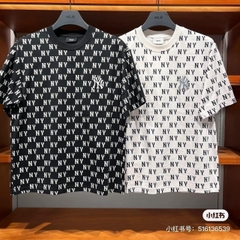 644 -  Áo MLB NY Classic Monogram 2024 - Trắng Kem - Code 3ATSM0843 50CRS [HÀNG CHÍNH HÃNG]