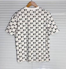 644 -  Áo MLB NY Classic Monogram 2024 - Trắng Kem - Code 3ATSM0843 50CRS [HÀNG CHÍNH HÃNG]