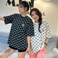 644 -  Áo MLB NY Classic Monogram 2024 - Trắng Kem - Code 3ATSM0843 50CRS [HÀNG CHÍNH HÃNG]