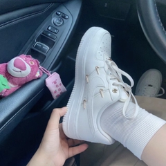 1030 -  Giày Nike Air Force 1 Low White Mini Gold Swooshes FV3654 111 [HÀNG CHÍNH HÃNG]