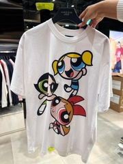 1035 -  Áo ADLV The Powerpuff Girls X Acmedelavie Big Printing Artwork - Trắng - Code ADLV 24SS SSBAPG WHT [HÀNG CHÍNH HÃNG]
