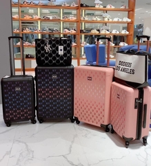 1009 -  Vali MLB Big B Classic Monogram Monative - Size Cabin 22 Xách Tay - Hồng Pink - Code 3AHH0014N 43PKM [HÀNG CHÍNH HÃNG]