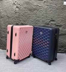 1009 -  Vali MLB Big B Classic Monogram Monative - Size Cabin 22 Xách Tay - Hồng Pink - Code 3AHH0014N 43PKM [HÀNG CHÍNH HÃNG]