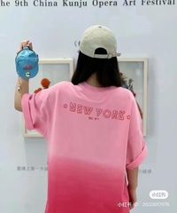 1046 -  Áo New Era NY Gradient Graphic Design New York Hồng Phai [HÀNG CHÍNH HÃNG]